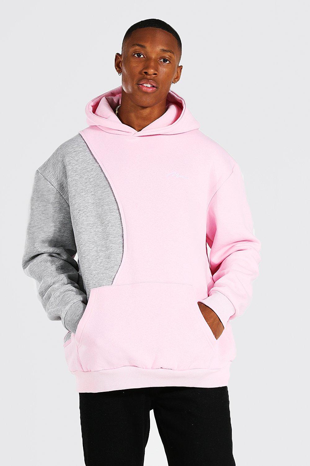 Boohooman best sale pink hoodie